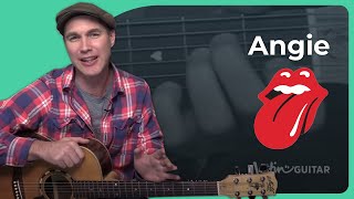 Angie by The Rolling Stones  Guitar Lesson [upl. by Atrahc]