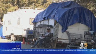 Milpitas Homeless Protesters camp out overnight in advance of key vote on Milpitas homeless plan [upl. by Etnahs]