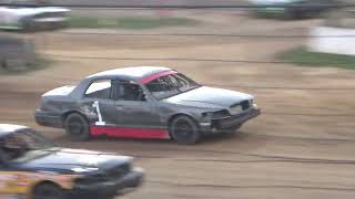 Cown Vic cars heat race Bedford Speedway 9192024 [upl. by Ihcehcu]