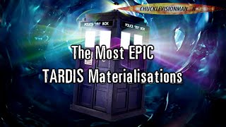 Doctor Who  The Most EPIC TARDIS MaterialisationsDeMaterialisations  Volume I [upl. by Karlan]