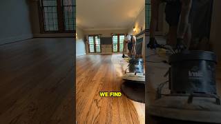 Using a CARPET pad to Apply Stain❗️😱 flooringexperts contractor woodworking flooring fyp diy [upl. by Fortunna]