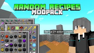 29 Addon 1 Pack  Random recipes  Minecraft pe 117 [upl. by Aokek]