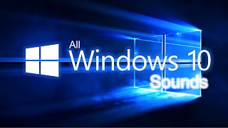 All Windows 10 Sounds [upl. by Ellivro]