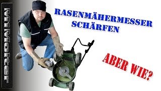 Rasenmähermesser schärfen wie 🤔 Zuschauerfrage an M1Molter [upl. by Sacul]