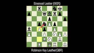 Robinson Kay Leather gegen Emanuel Lasker  Amsterdam 1889 Gutes Schach [upl. by Assilla]