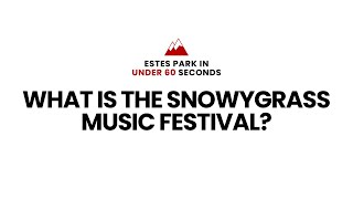 What is the SnowyGrass music festival estespark [upl. by Mcilroy933]