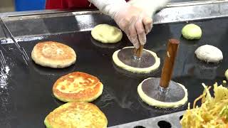 온양전통시장 온양 삼색호떡 Hotteok Street Food Onyang Korea [upl. by Afrika390]