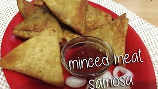 keemaMinced Meat Samosa by chef Shaheen [upl. by Ennaear]