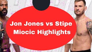 Jon Jones vs Stipe Miocic Highlights  Jones Tuesday Highlights video from New York City NY [upl. by Aliam]