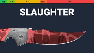 Falchion Knife Slaughter  Skin Float And Wear Preview [upl. by Arhna]