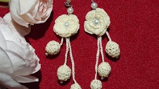 Aretes o pendientes a crochet [upl. by Safire]