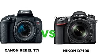 Canon 800DRebel T7i vs Nikon D7100 [upl. by Lyret]