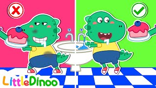 👀💧Wash Hands  Healthy Habits  Educational Kids Stories  Little Dinoo Official Channel [upl. by Neill]