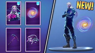 Fortnite ENTIRE GALAXY SKIN SET ITEMS InGame Backbling Pickaxe Glider Outfit [upl. by Farkas902]