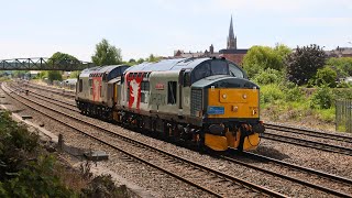 Mirrlees Class 37 37901 Mirrlees Pioneer Returns to the Mainline 16th June 2022 [upl. by Lazaruk]