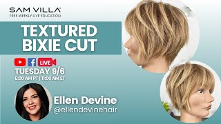 Textured Bixie Cut with Ellen Devine [upl. by Leahsim]