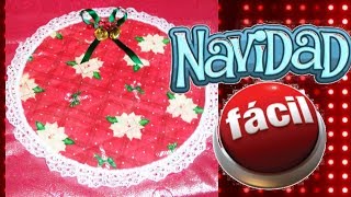 COMO HACER MANTELES INDIVIDUALES NAVIDEÑOS DE TELA [upl. by Nnylarak]