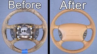 How To Restore Your Cars Steering Wheel Looks Brand New [upl. by Beverie]