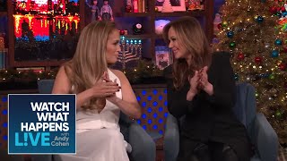 Jennifer Lopez Shades Leah Remini’s Cooking  WWHL [upl. by Sucramal]