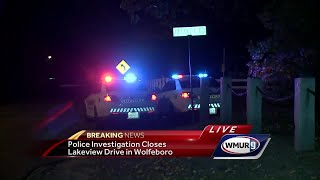 Police investigation closes road in Wolfeboro [upl. by Eirojam]