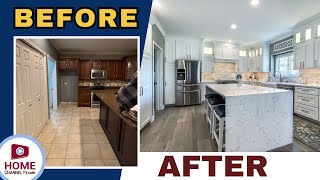 Kitchen Renovation Before amp After Kitchen Design Gets BEAUTIFUL UPGRADES [upl. by Haerr533]