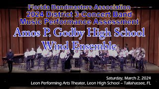 2024 FBA District 3 Concert Band MPA Amos P Godby High School Wind Ensemble [upl. by Kesia]