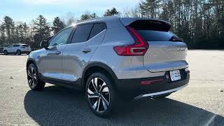 2024 Volvo XC40 B5 Plus in Silver Dawn Metallic  Walkaround with Heather [upl. by Newton]