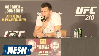 Gegard Mousasi UFC 210 Full PostFight Press Conference [upl. by Eninotna]