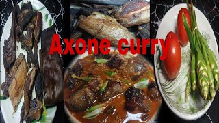 Akhuni with smoke pork curry Axone in Naga style [upl. by Hsetih]