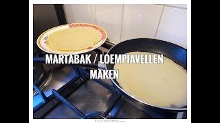 Loempiavellen maken  Martabakvellen maken  Loempia vellen maken [upl. by Mareah]