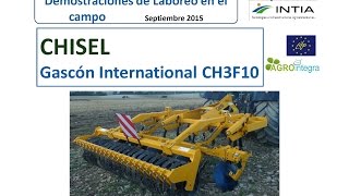 Demostración laboreo con CHISEL Gascón International CH3F10 [upl. by Teeter]