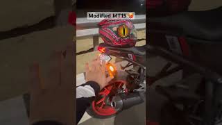 Modified MT15🥵 mt15 mt15fans trending bike shortsfeed youtubeshorts viralvideo automobile [upl. by Sirrah]