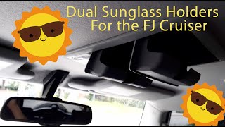 FJ Cruiser overhead Compartment Sunglass Holder Installation [upl. by Jane]