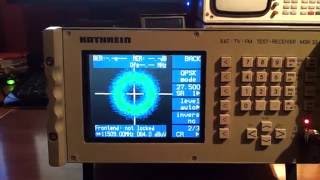 Kathrein MSK 33 showing Eutelsat 5 West A 50W at 11509MHz  DVB Newtec 8PSK Modulation [upl. by Ainod625]