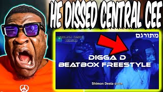 DIGGA D DISSED CENTRAL CEE  Digga D  Beatbox Freestyle REACTION [upl. by Adaj]