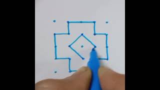 Simple Rangoli Design youtubeshorts [upl. by Quickman]