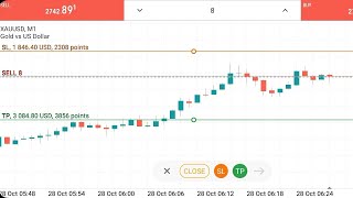 1846 USD Sl Hit In Forex Gold Trading On Metatrader 5 [upl. by Ellenhoj]