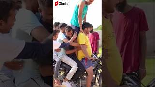 😬Bike vs Man challange😍😍😍ytshortsindia usashorts bike [upl. by Weatherley]