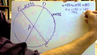 Central angles and arc measures Semicircles or Half Circles [upl. by Yramesor]