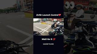 Zx10r Lounch control ❤️‍🔥 zx10r automobile bike rider shorts kawasaki sound bikerider [upl. by Caswell914]