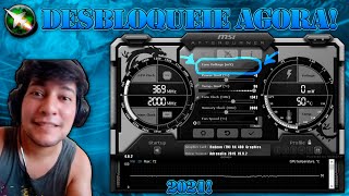 COMO LIBERAR O CLOCK VOLTAGE MSI AFTERBURNER FIX CORE VOLTAGE IN MSI AFTERBURNER [upl. by Llerdnod]