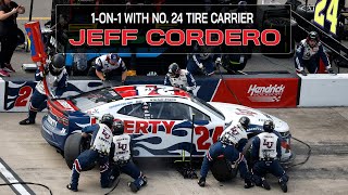 NASCAR Cup Series No 24 Tire Changer Jeff Cordero Talks About 2024 Expectations [upl. by Htenek785]