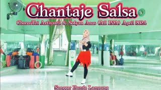 CHANTAJE SALSA  LINEDANCE Choreo Tri Artiyanti INA amp Sofyan Anas INA April 2024 Bunda LPG [upl. by Notnelc]