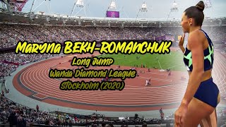 Maryna BEKHROMANCHUK Long Jump Wanda Diamond League Stockholm 2020 [upl. by Nerrat734]