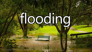 Flooding  Kedron Brook Mitchelton Football Club Feb 2024 [upl. by Leahsim289]