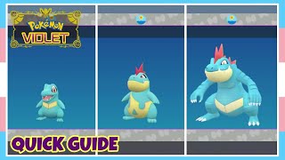 How To Evolve Totodile Into Croconaw Into Feraligatr In Pokemon Scarlet amp Violet  Quick Guide [upl. by Sofer]