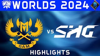 GAM vs SHG Highlights ALL GAMES  Worlds 2024  PlayIns Day 2  GAM Esports vs SoftBank HAWKS [upl. by Ahsaetan]