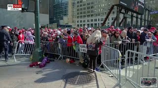 Trump Gets A Rockstar Reception At Madison Square Garden As Thousands Line The Streets At Rally [upl. by Goldsmith924]