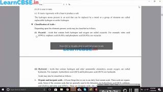 Classification of Acids  Acids Bases and Salts  CBSE Class 10 Science [upl. by Kolivas267]