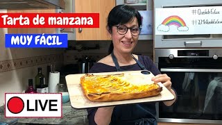 Tarta de manzana fácil 🔴DIRECTO [upl. by Inohs837]